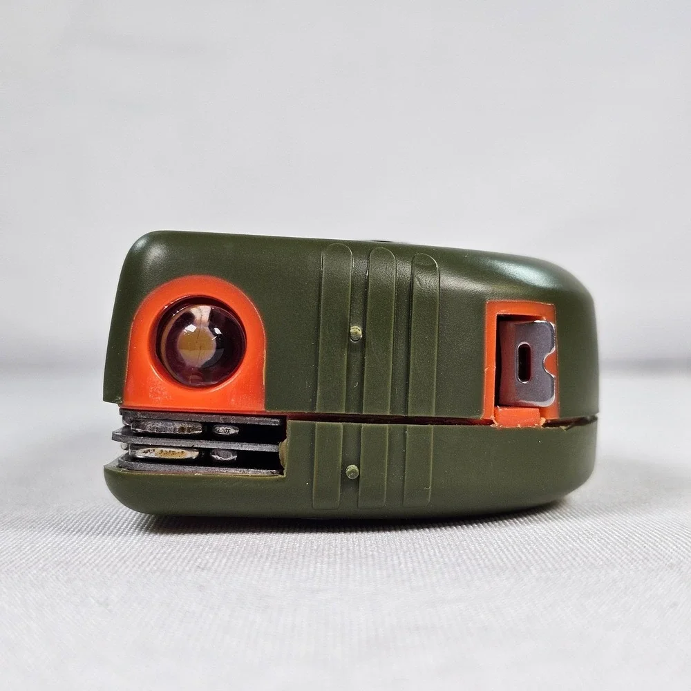 Multi-Function Fishing Tool Scale Tape Measure LED Light Knife Green Orange